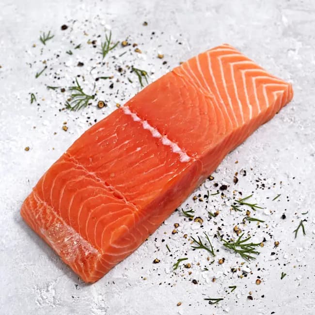 Skin On Faroe Island Salmon